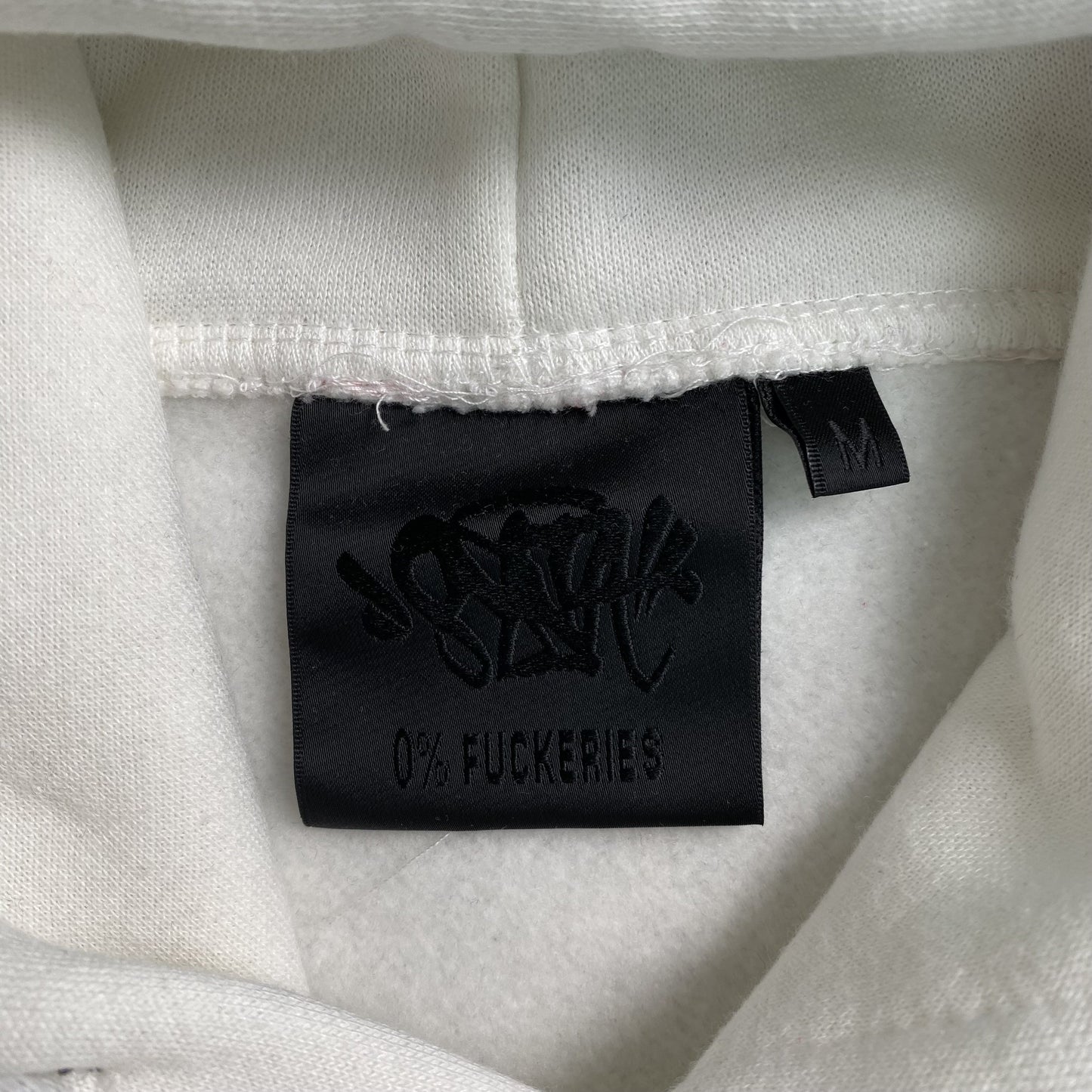 SYNA World Hood Logo Hoodie - White Unisex Streetwear Limited Edition