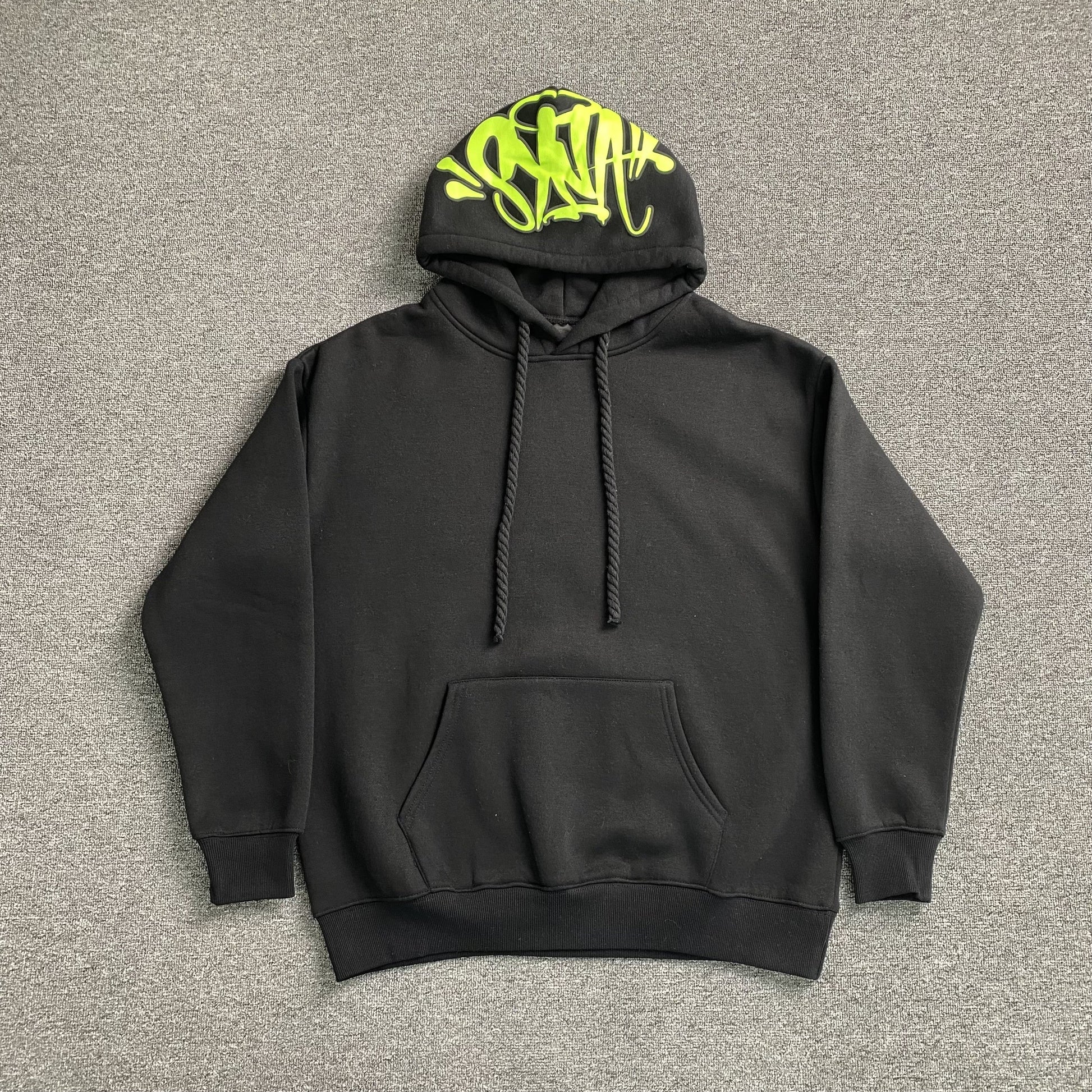 SYNA World Hood Logo Hoodie - Black Unisex Streetwear Limited Edition