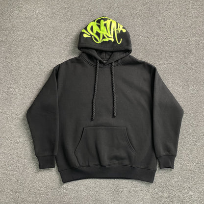 SYNA World Hood Logo Hoodie - Black Unisex Streetwear Limited Edition