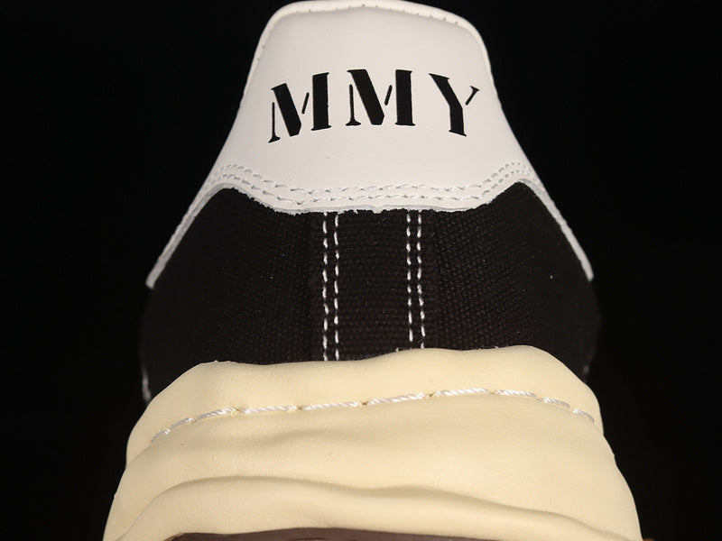 MAISON Mihara Yasuhiro Blakey Og Sole Leather Low Beige Sneakers - Black Unisex Streetwear Limited Edition