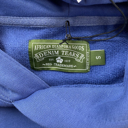 SWEAT À CAPUCHE EN COTON AVEC COURONNE DE JEAN BLEU