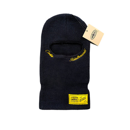 CORTEIZ Knit Balaclava Yellow - Black Unisex Streetwear Limited Edition - The CORTEIZ KNIT BALACLAVA BLACK YELLOW - REPLICA is the ultimate blend of bold style