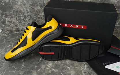 PRADA America's Cup Yellow - Sneakers - Black Unisex Streetwear Limited Edition