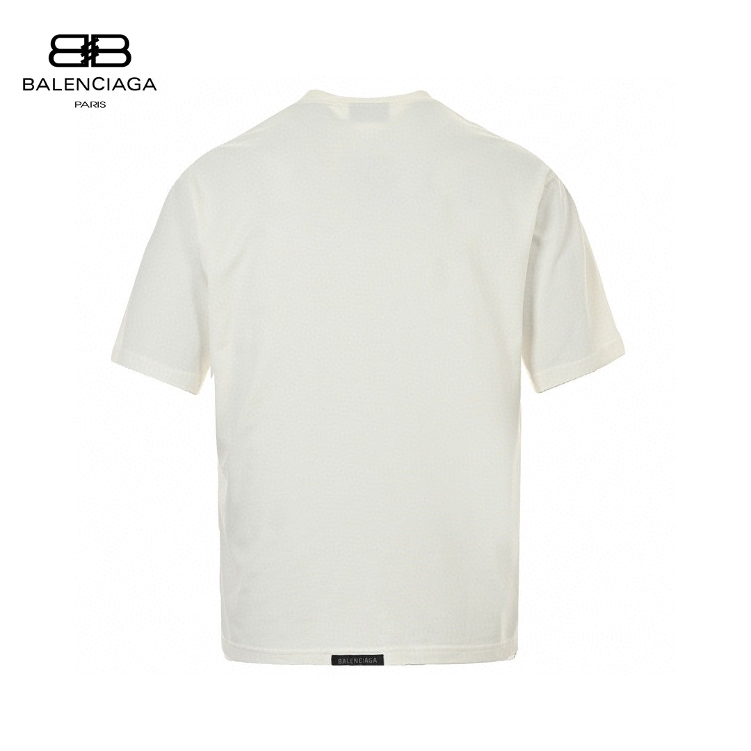 Balenciaga T-shirt - Back Logo - Black Unisex Streetwear Limited Edition - <span>This Balenciaga t-shirt features a minimalist design with a focus on the back. The white