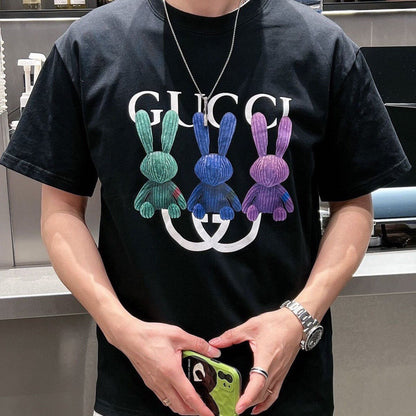 Camiseta Gucci Bunny Trio (Negra)