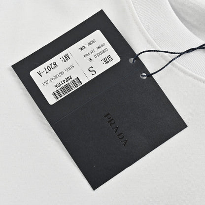 Prada T-shirt - Pocket Detail - White Unisex Streetwear Limited Edition