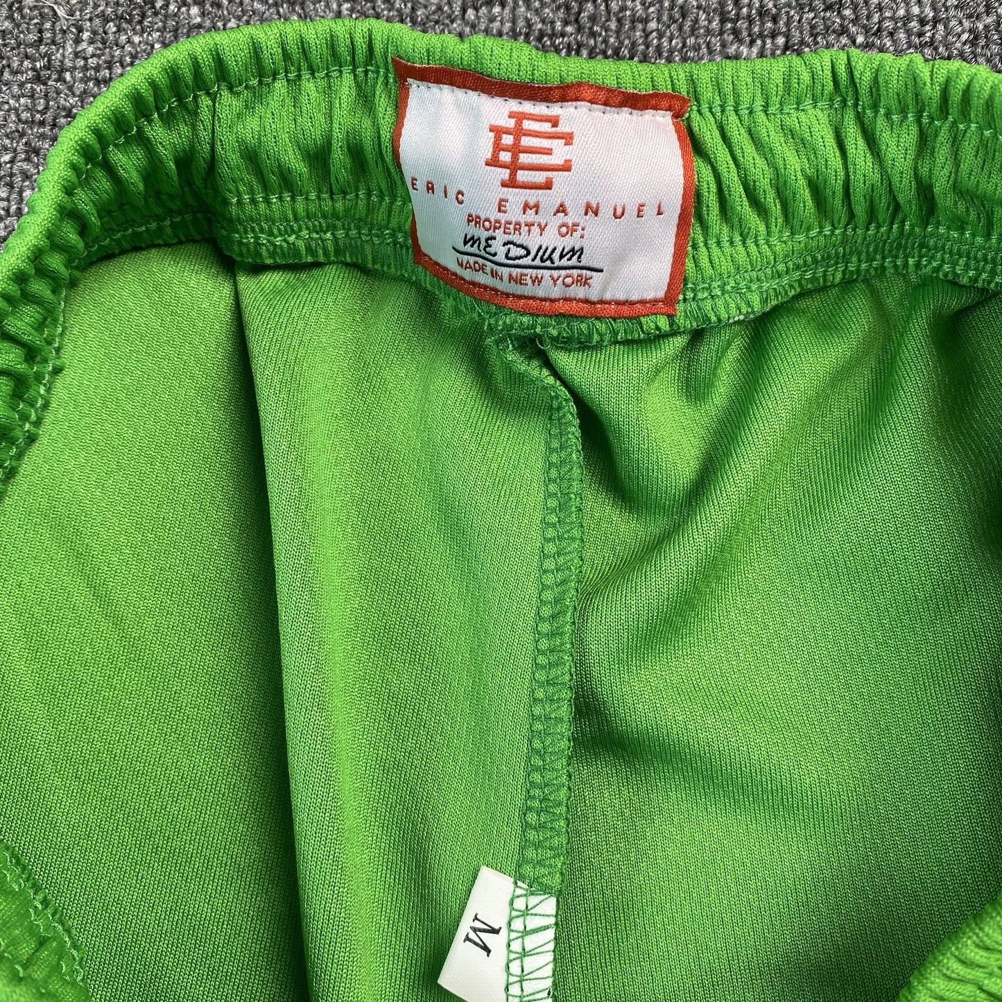 ERIC Emanuel Ee Basic Shorts Slime Green - - Black Unisex Streetwear Limited Edition - The ERIC EMMANUEL EE BASIC SHORTS SLIME GREEN/BLACK - REPLICA deliver the perfect mix of