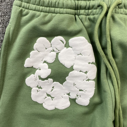 DENIM Tears Cotton Wreath Sweatpants Light - Green Unisex Streetwear Limited Edition