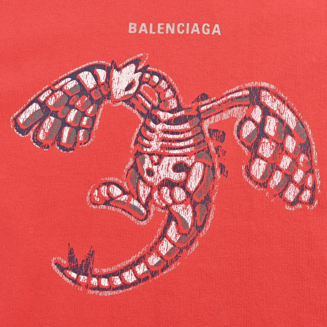 Balenciaga T-shirt - Lobster Graphic - Black Unisex Streetwear Limited Edition - <span>This Balenciaga t-shirt features a unique design with a detailed lobster graphic on the front.