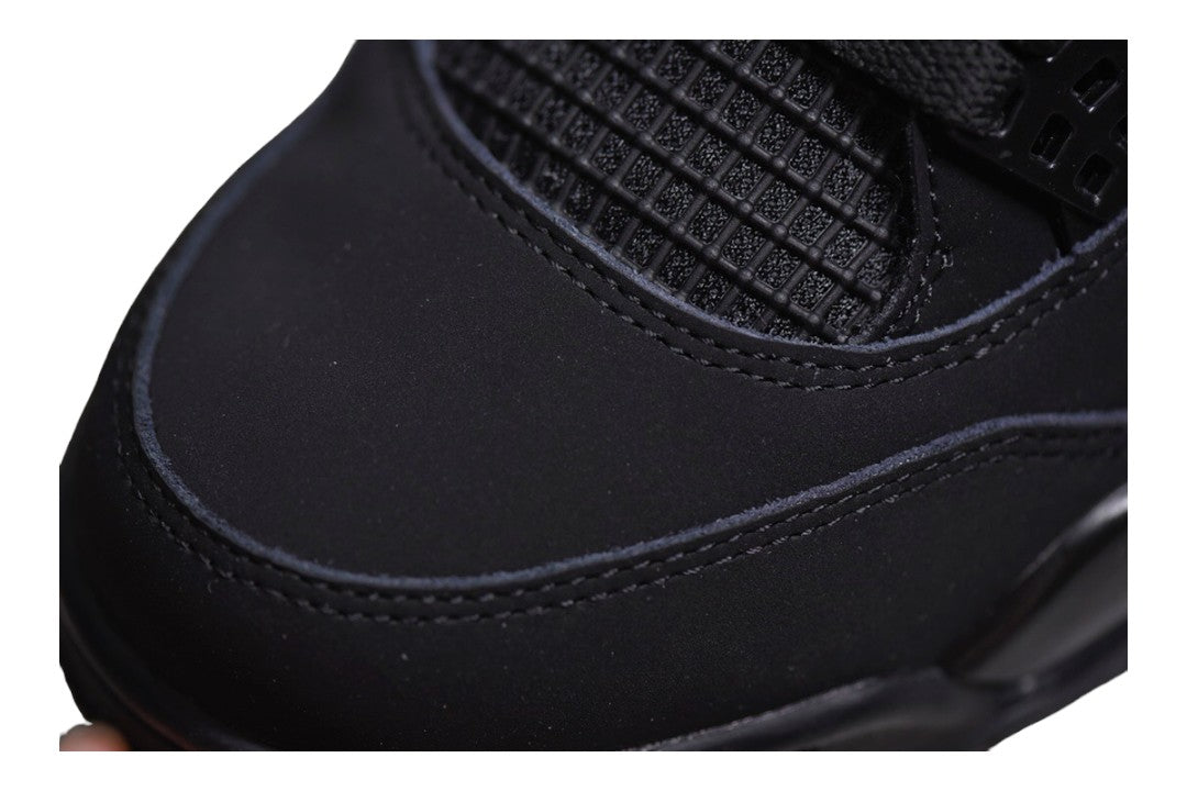 JORDAN 4 Cat Sneakers - Black Unisex Streetwear Limited Edition