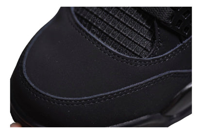 JORDAN 4 Cat Sneakers - Black Unisex Streetwear Limited Edition