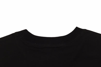 BALENCIAGA Calligraphy Logo T-shirt - Black Unisex Streetwear Limited Edition