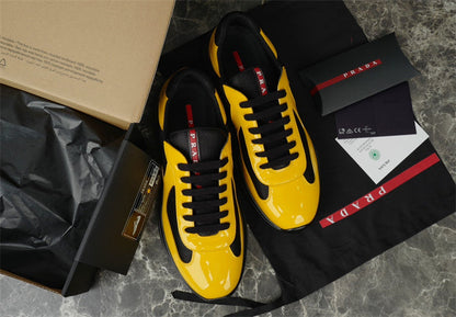 PRADA America's Cup Yellow - Sneakers - Black Unisex Streetwear Limited Edition