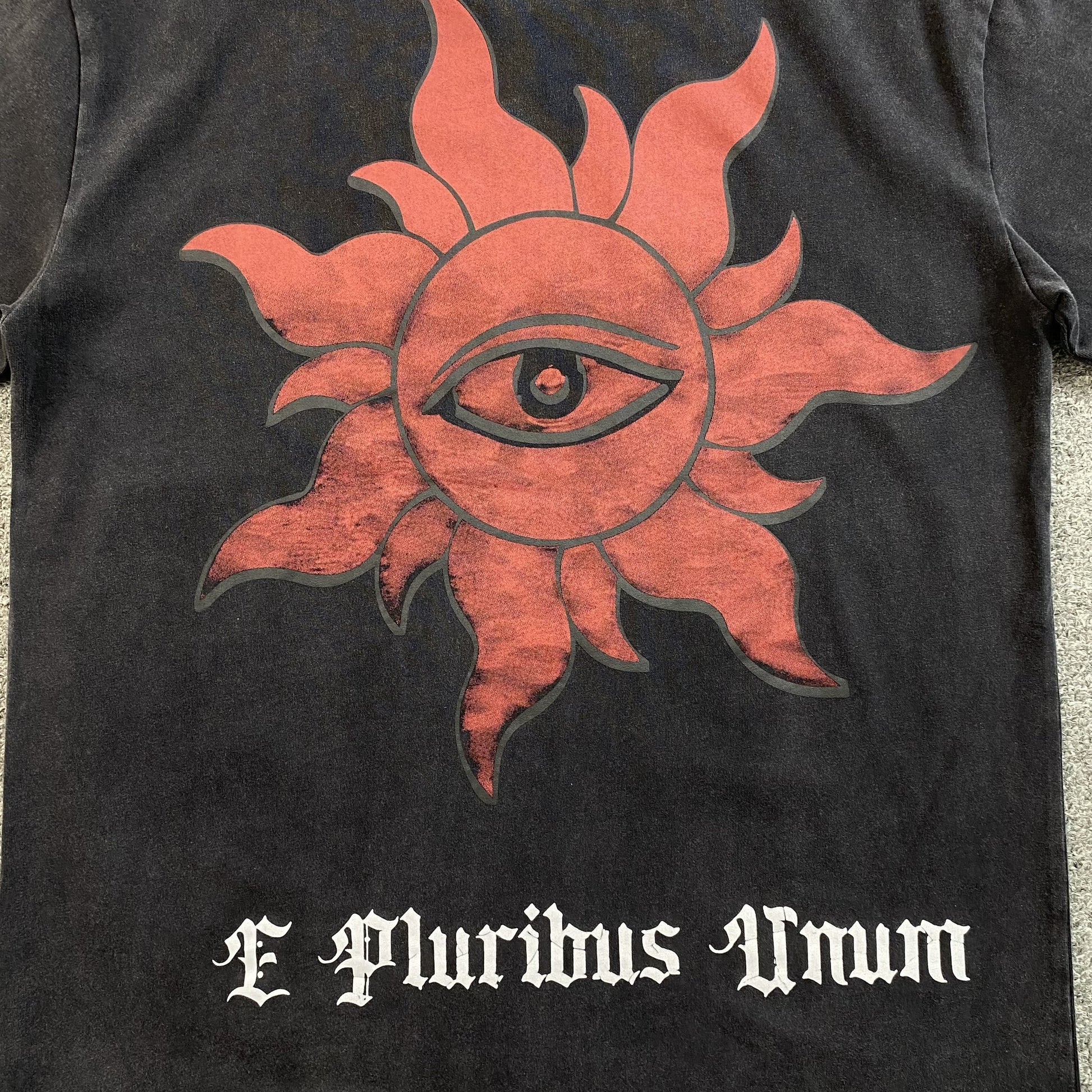 GODSPEED E Pluribus Unum T-shirt Washed - Black Unisex Streetwear Limited Edition