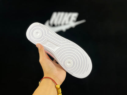 NIKE Air Force 1 'mini Swoosh - Pink' - White Unisex Streetwear Limited Edition - **Nike Air Force 1 'Mini Swoosh White/Pink'** The Nike Air Force 1 'Mini Swoosh White/Pink'