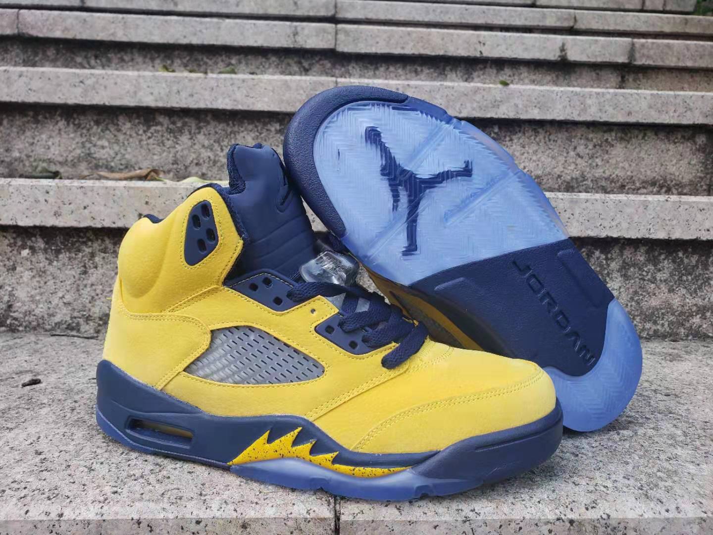 Jordan 5 Retro 'michigan' - Red Unisex Streetwear Limited Edition - **Product Description: Air Jordan 5 Retro 'Michigan'** The Air Jordan 5 Retro 'Michigan' is a