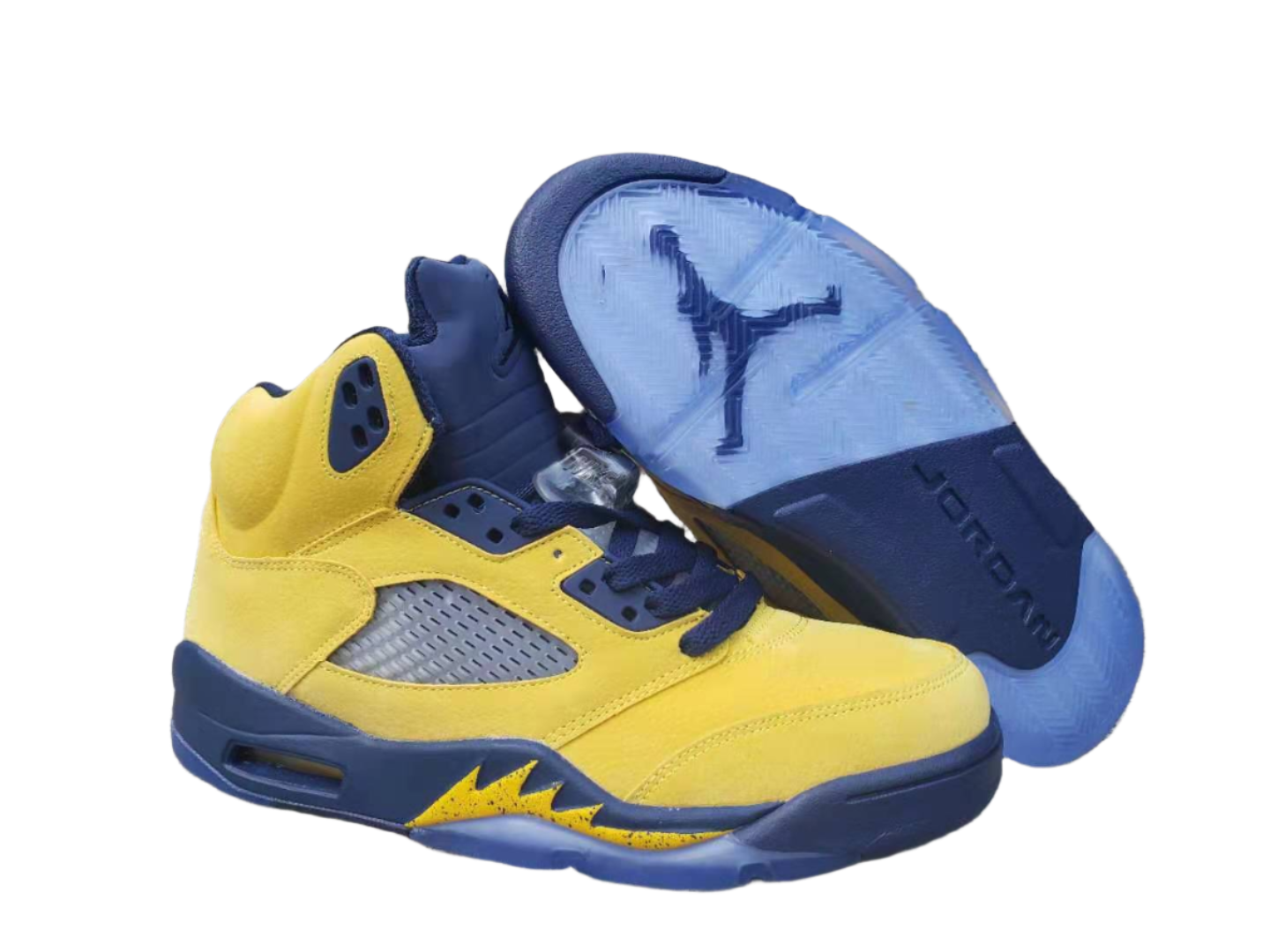 Jordan 5 Retro 'michigan' - Red Unisex Streetwear Limited Edition - **Product Description: Air Jordan 5 Retro 'Michigan'** The Air Jordan 5 Retro 'Michigan' is a
