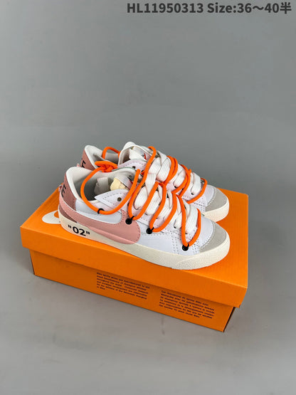 Nike Blazer Low'1977 - Red Unisex Streetwear Limited Edition - The Nike Blazer Low '77 in the custom Pink-Orange colorway blends vintage appeal with vibrant,