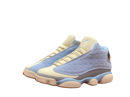 Jordan 13 - Blue Unisex Streetwear Limited Edition - The Air Jordan 13 Retro stands out in this unique pastel-inspired colorway, combining soft tones