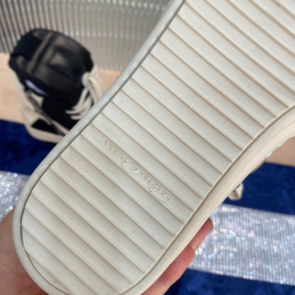 Rick Owens Geobasket Sneakers - And White - Black Unisex Streetwear Limited Edition - ### Rick Owens Geobasket Sneakers - Black and White Introducing the Rick Owens Geobasket Sneakers