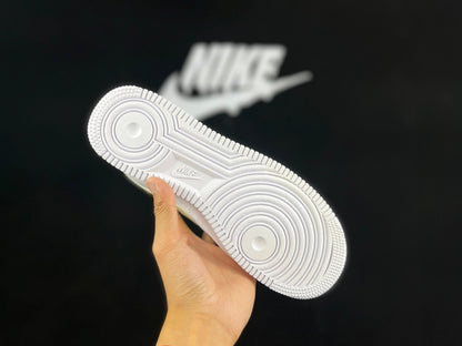 NIKE Air Force 1 'mini Swoosh - Yellow' - White Unisex Streetwear Limited Edition - **Nike Air Force 1 'Mini Swoosh White/Yellow'** The Nike Air Force 1 'Mini Swoosh White/Yellow'