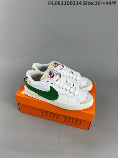 Nike Blazer Low'1977 - White Unisex Streetwear Limited Edition - The Nike Blazer Low '1977' in military green and blue offers a unique, eye-catching color