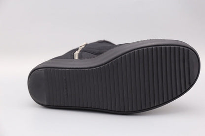 Rick Owens High-top Wrap Sneakers - Black Unisex Streetwear Limited Edition - **Rick Owens Black High-Top Wrap Sneakers: Futuristic Elegance** Elevate your style with the Rick Owens