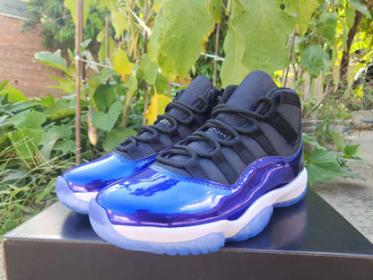 JORDAN 11 - Blue Unisex Streetwear Limited Edition - The sneaker featured in the image is a striking edition of the Air Jordan 11,
