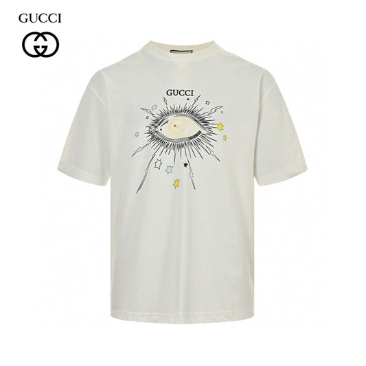 Gucci Eye Of The Stars Tee T-Shirt - White Unisex Streetwear Limited Edition - The Gucci Eye of the Stars Tee is a premium white t-shirt that features a