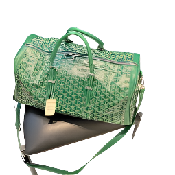 GOYARD Boston 50 Travel Bag - Green Unisex Streetwear Limited Edition - The GOYARD BOSTON 50 TRAVEL BAG GREEN - REPLICA is a stunning blend of timeless