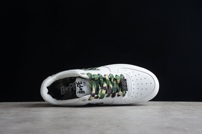 BAPE Sta Camo Edition Sneakers - White Unisex Streetwear Limited Edition - ### BAPE STA White Camo Edition Sneakers Introducing the BAPE STA White Camo Edition Sneakers,