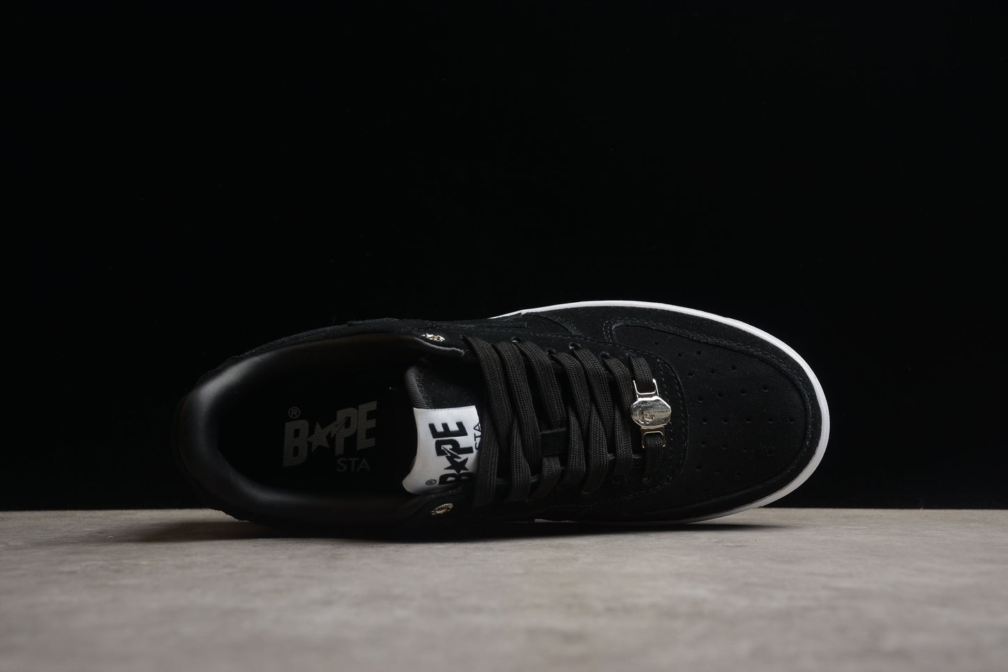 BAPE Sta Low-top Suede Sneakers - Black Unisex Streetwear Limited Edition - **BAPE STA Low-Top Black Suede Sneakers** Elevate your sneaker collection with the BAPE STA Low-Top