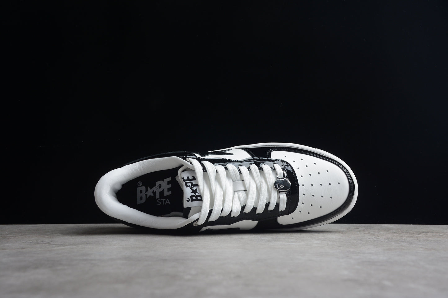 BAPE Sta Low-top Sneakers In And White - Black Unisex Streetwear Limited Edition - **BAPE STA Low-Top Sneakers in Black and White** Introducing the BAPE STA Low-Top Sneakers in