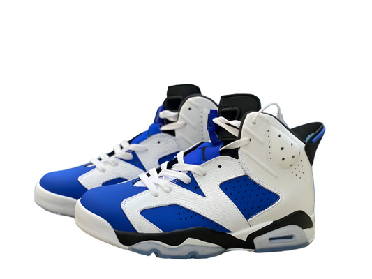 Jordan 6 'sport Blue' Unisex Streetwear Limited Edition