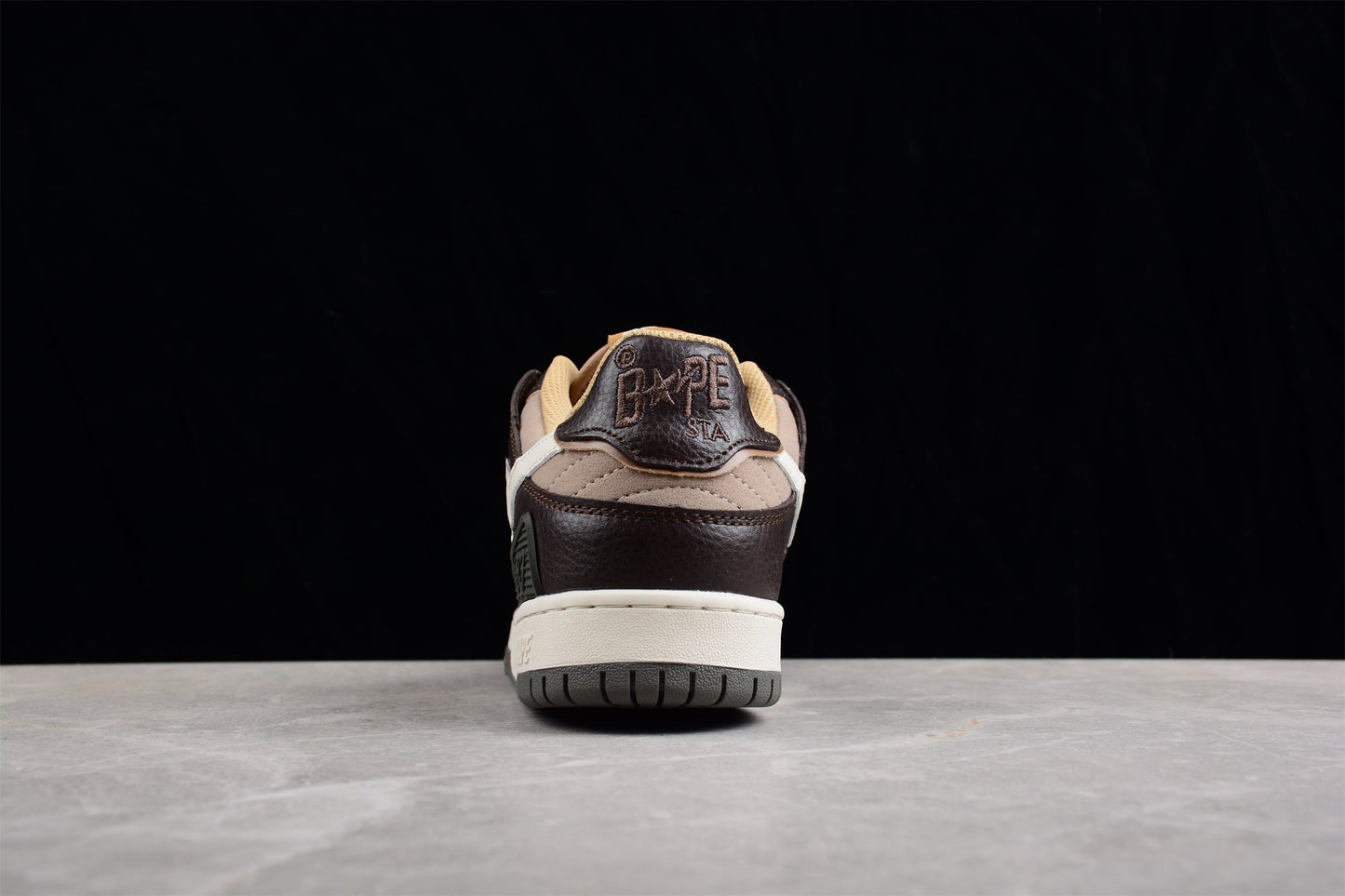 BAPE Sta Low-top Sneakers In And Beige - Brown Unisex Streetwear Limited Edition - **BAPE STA Low-Top Sneakers in Brown and Beige** Introducing the BAPE STA Low-Top Sneakers in