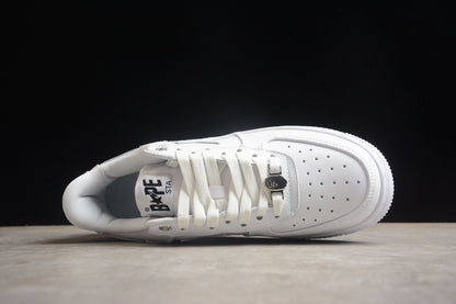 BAPE Sta Low-top Sneakers In All-white Unisex Streetwear Limited Edition - **BAPE STA Low-Top Sneakers in All-White** Introducing the BAPE STA Low-Top Sneakers in All-White, a