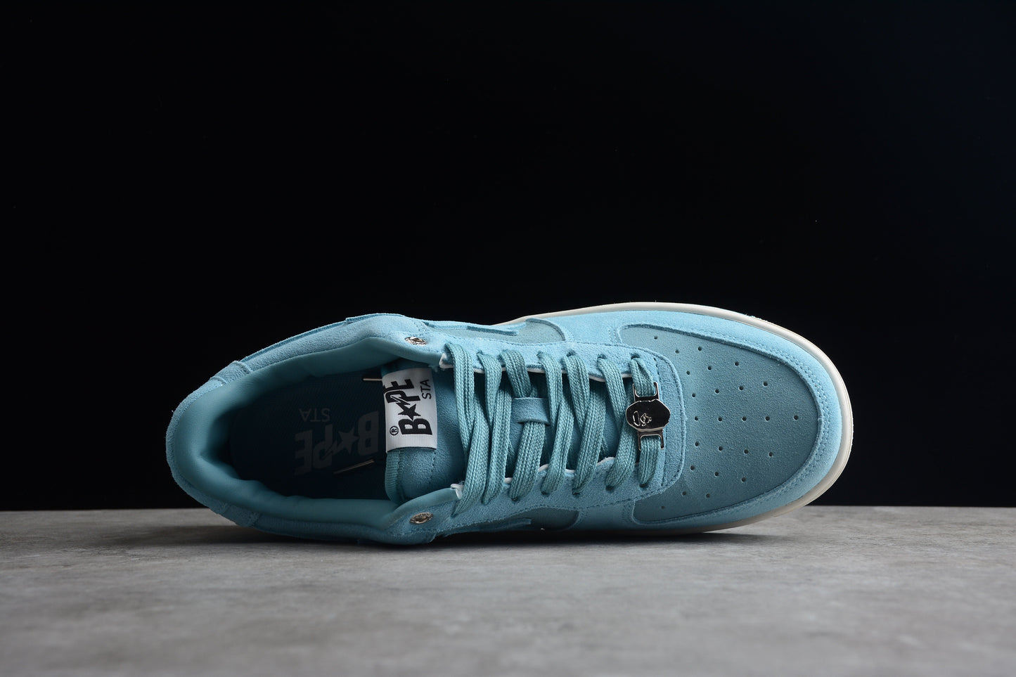 BAPE Sta Low-top Suede Sneakers - Blue Unisex Streetwear Limited Edition - **BAPE STA Low-Top Blue Suede Sneakers** Elevate your sneaker collection with the BAPE STA Low-Top