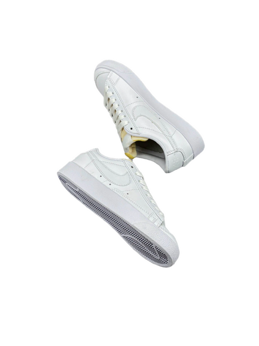 Nike Blazer Low1977 - White Unisex Streetwear Limited Edition - The Nike Blazer Low '1977 Synthetic Leather White offers a clean and modern take on