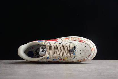 BAPE Sta Splatter Low-top Sneakers - Black Unisex Streetwear Limited Edition - **BAPE STA Splatter Low-Top Sneakers** Add a splash of vibrant creativity to your sneaker collection