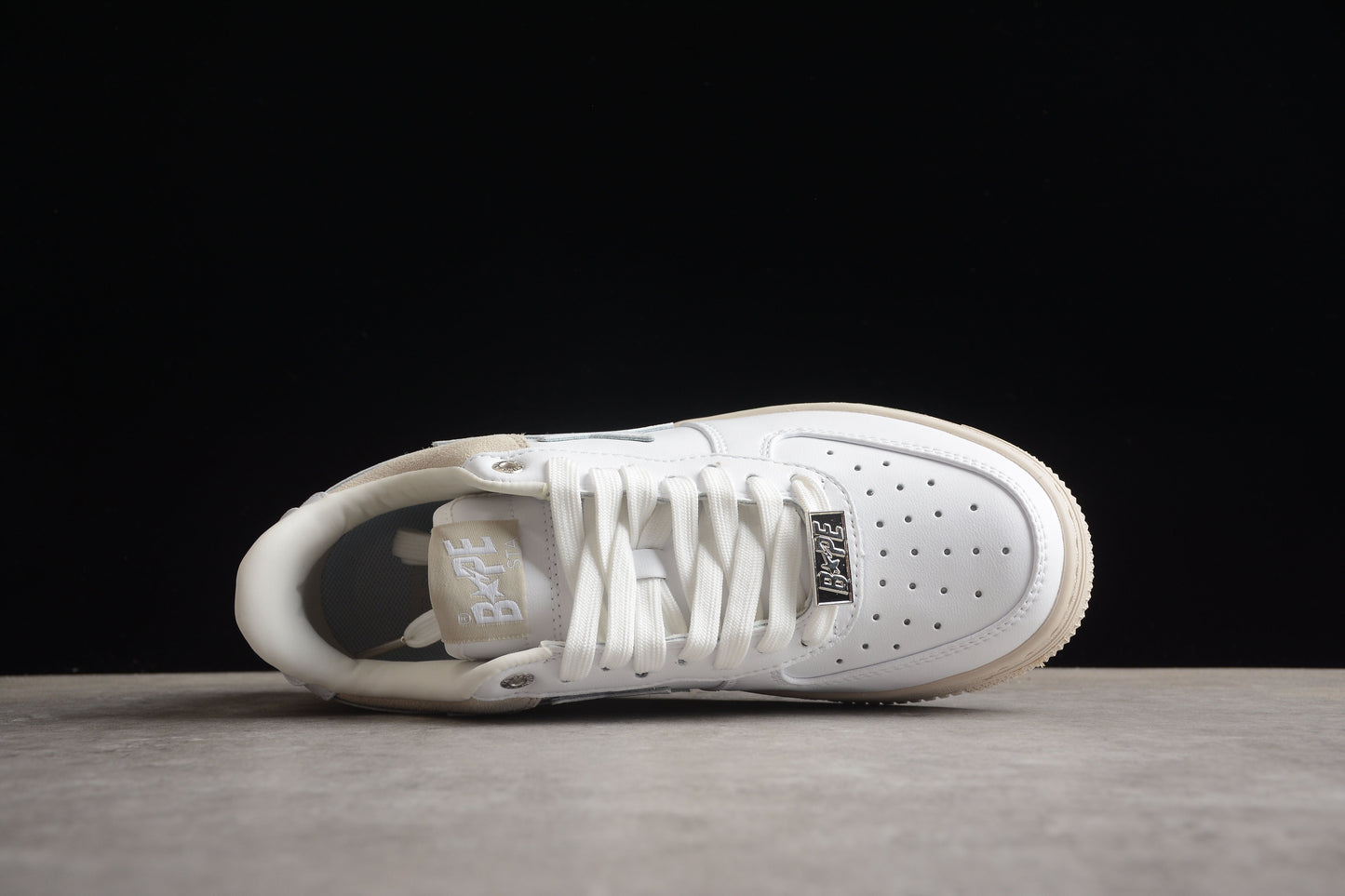 BAPE Sta Low-top Sneakers In And Cream - White Unisex Streetwear Limited Edition - **BAPE STA Low-Top Sneakers in White and Cream** Introducing the BAPE STA Low-Top Sneakers in
