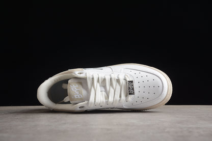 BAPE Sta Low-top Sneakers In And Cream - White Unisex Streetwear Limited Edition - **BAPE STA Low-Top Sneakers in White and Cream** Introducing the BAPE STA Low-Top Sneakers in
