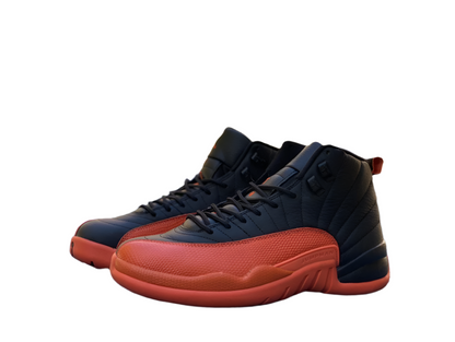 Jordan 12 Wmns brilliant Orange Sneakers Unisex Streetwear Limited Edition - Introducing the Air Jordan 12 Retro in a bold black and orange colorway, a sneaker