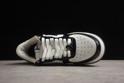 BAPE Sta Low-top Sneakers In And White - Black Unisex Streetwear Limited Edition - **BAPE STA Low-Top Sneakers in Black and White** Introducing the BAPE STA Low-Top Sneakers in