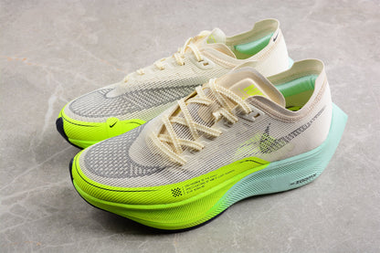 Zoom - Vaporfly Ne - T% 2 Cream neon And Teal - Green Unisex Streetwear Limited Edition