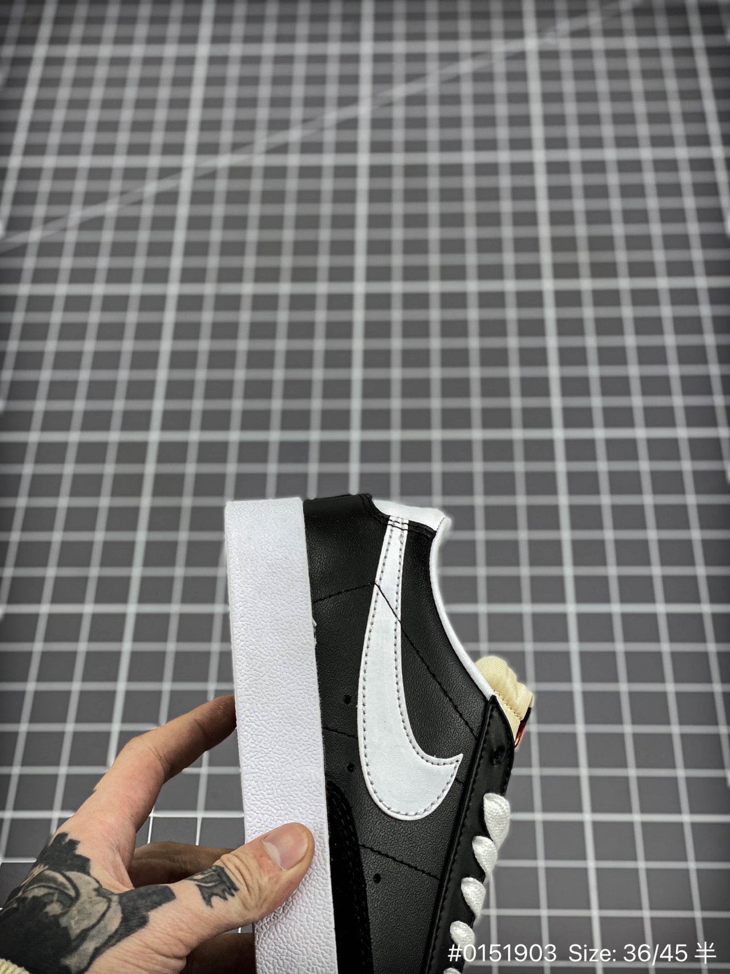 The Nike Blazer Low '1977 Vintage - Black Unisex Streetwear Limited Edition - The Nike Blazer Low '1977 Vintage Black and White offers a clean, minimalist take on