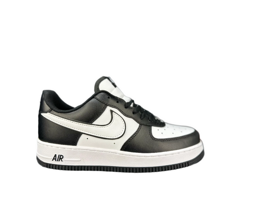 NIKE Air Force 1 'double Swoosh Panda' - Black Unisex Streetwear Limited Edition - **Nike Air Force 1 'Double Swoosh Panda'** The Nike Air Force 1 'Double Swoosh Panda'