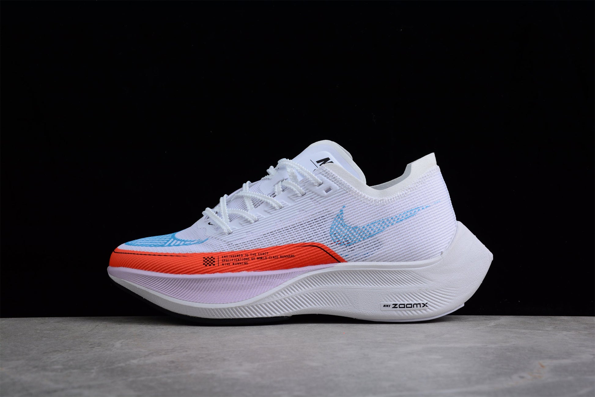 Zoom - Vaporfly Ne - T% 2 And Orange - White Unisex Streetwear Limited Edition - The Nike ZoomX Vaporfly NEXT% 2 is a high-performance running shoe designed for elite runners.