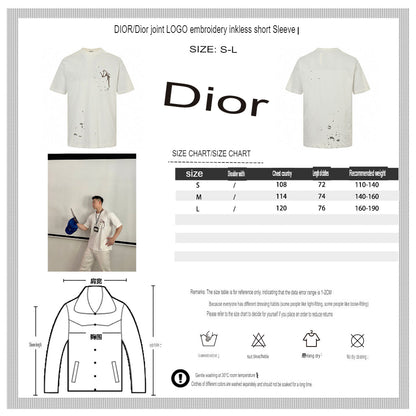 Camiseta Dior Artistic Splatter (Blanca)