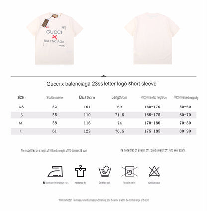 Camiseta de la colaboración Gucci x Balenciaga - Blanca