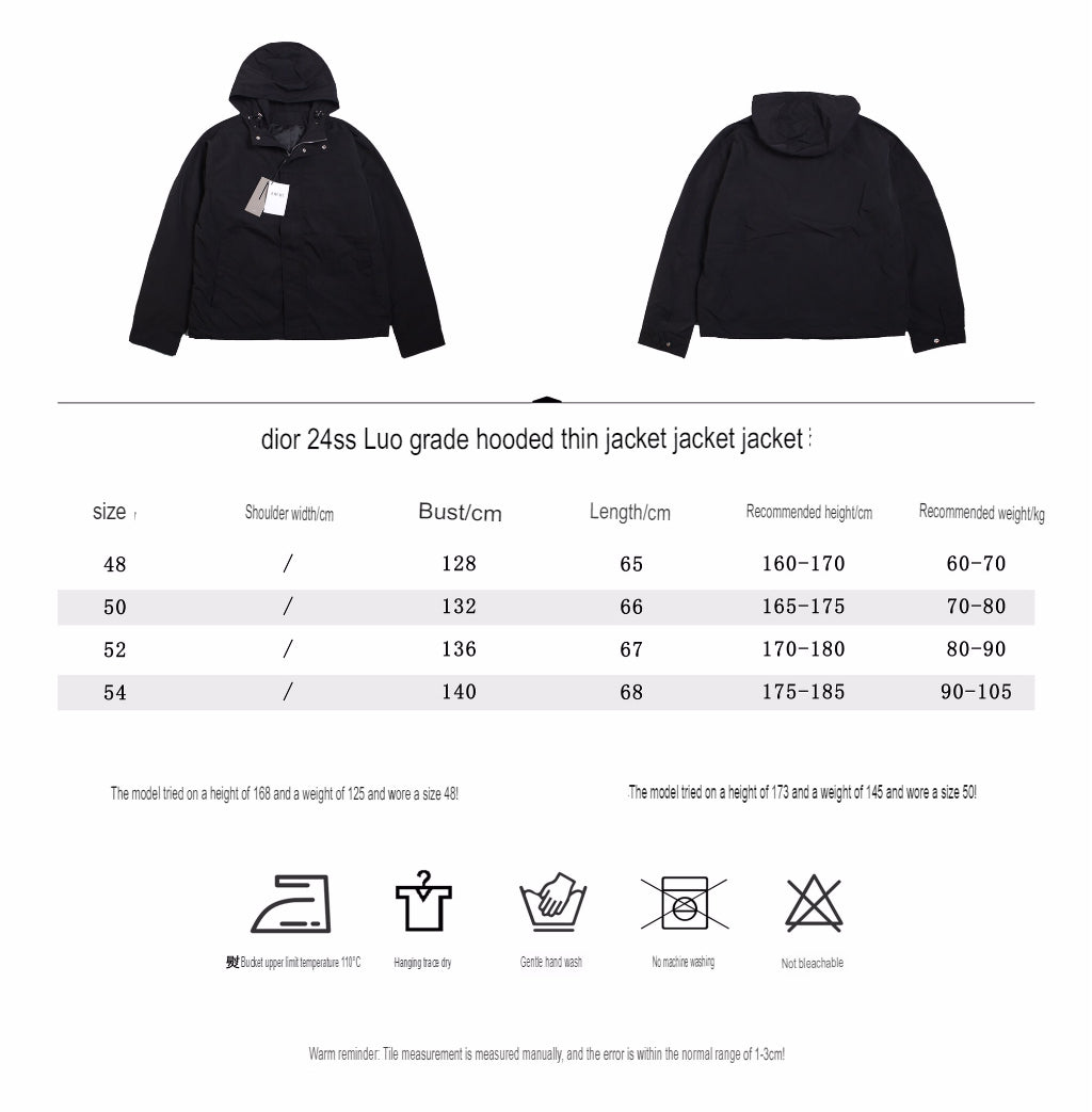 Chaqueta negra con capucha Dior